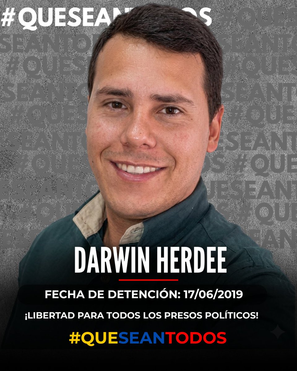 VenteDDHH's tweet photo. Mientras Venezuela enfrenta el dolor y la incertidumbre, hay familias que siguen esperando el abrazo que les fue arrebatado por la persecución.

Hoy, más que nunca, exigimos la libertad inmediata de Darwin y de todos los presos políticos. https://t.co/hvF0XUzFmp