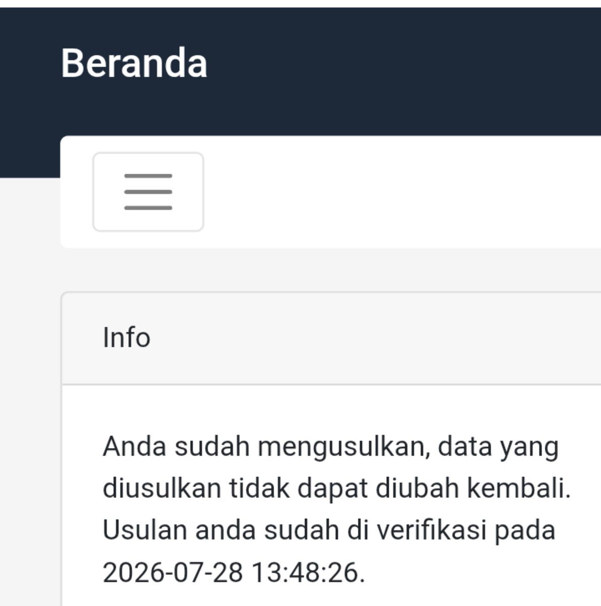 bubbleteagummie's tweet photo. @chittaaphontenn @uppifess aku konfirm dulu ke doswal, habis itu doswal nya tanya tanya alasan kenapa penangguhan, habis itu doswalnya langsung acc. dan iyaa tampilan di web nya berubah kayak gini kak https://t.co/pnzEx57oT4