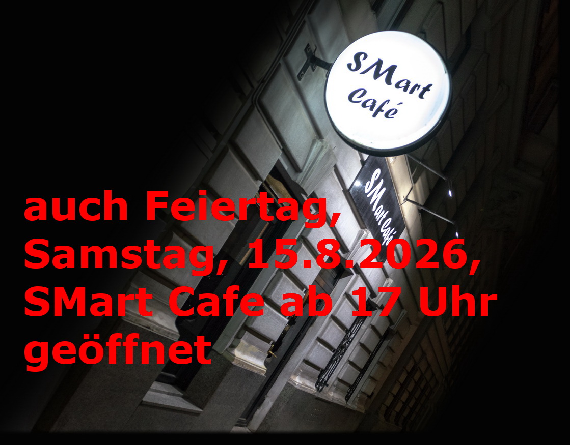 SMart_Cafe's tweet photo. auch Feiertag, Samstag, 15.8.2026, @SMart_Cafe ab 17 Uhr geöffnet #smartcafe #wien #vienna #bdsmhistory #bdsm #fetish #fetisch #queer #kinky #kinkpositive #bar #cafe #location #restaurant #bdsmstudio #smstudio #smkammer #dominastudio #bdsmdungeon #studiovermietung #studiozumieten https://t.co/LC6oA7pEgu