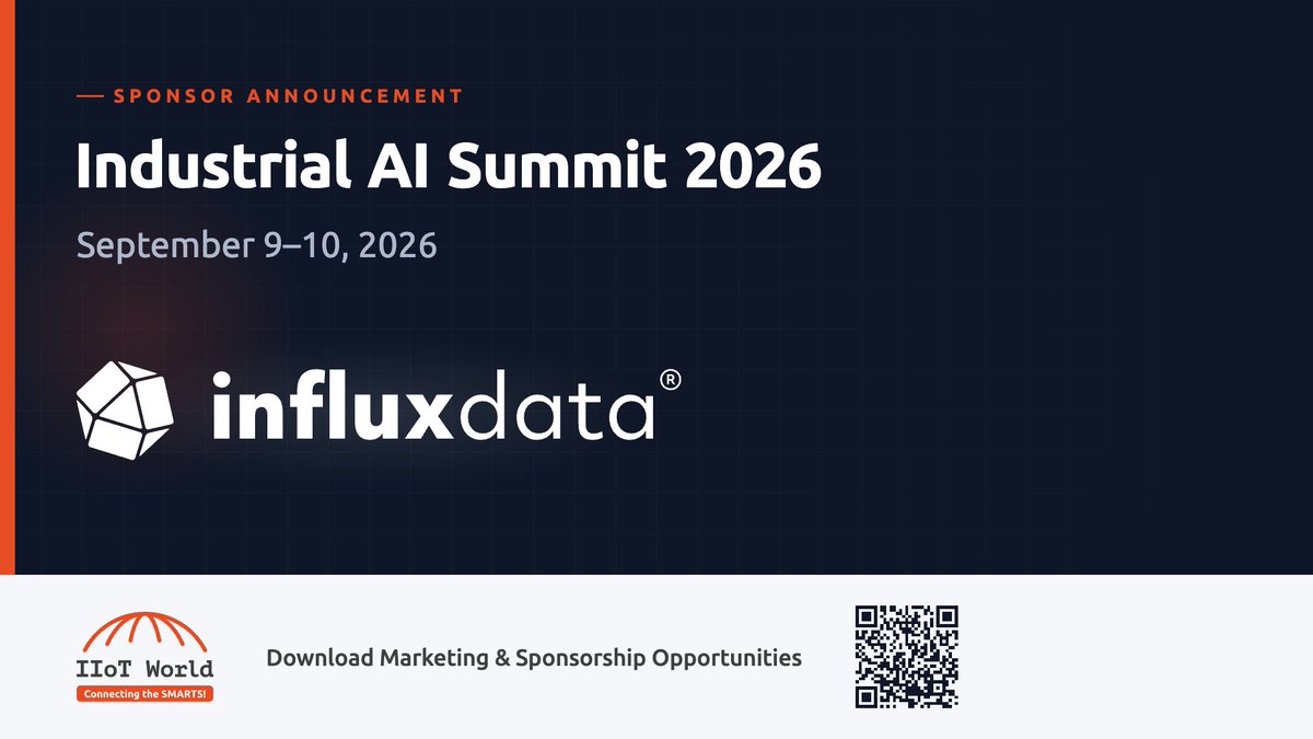 IIoT_World's tweet photo. Over 1 billion downloads, ranked #1 time series database by DB-Engines. @InfluxDB handles millions of data points per second across manufacturing, energy, and aerospace. Sponsor of Industrial AI Summit 2026, Sept 9-10. https://t.co/Y84zUp1iEi #Influx_iiot #InfluxDB https://t.co/y7Wxz7q9gu