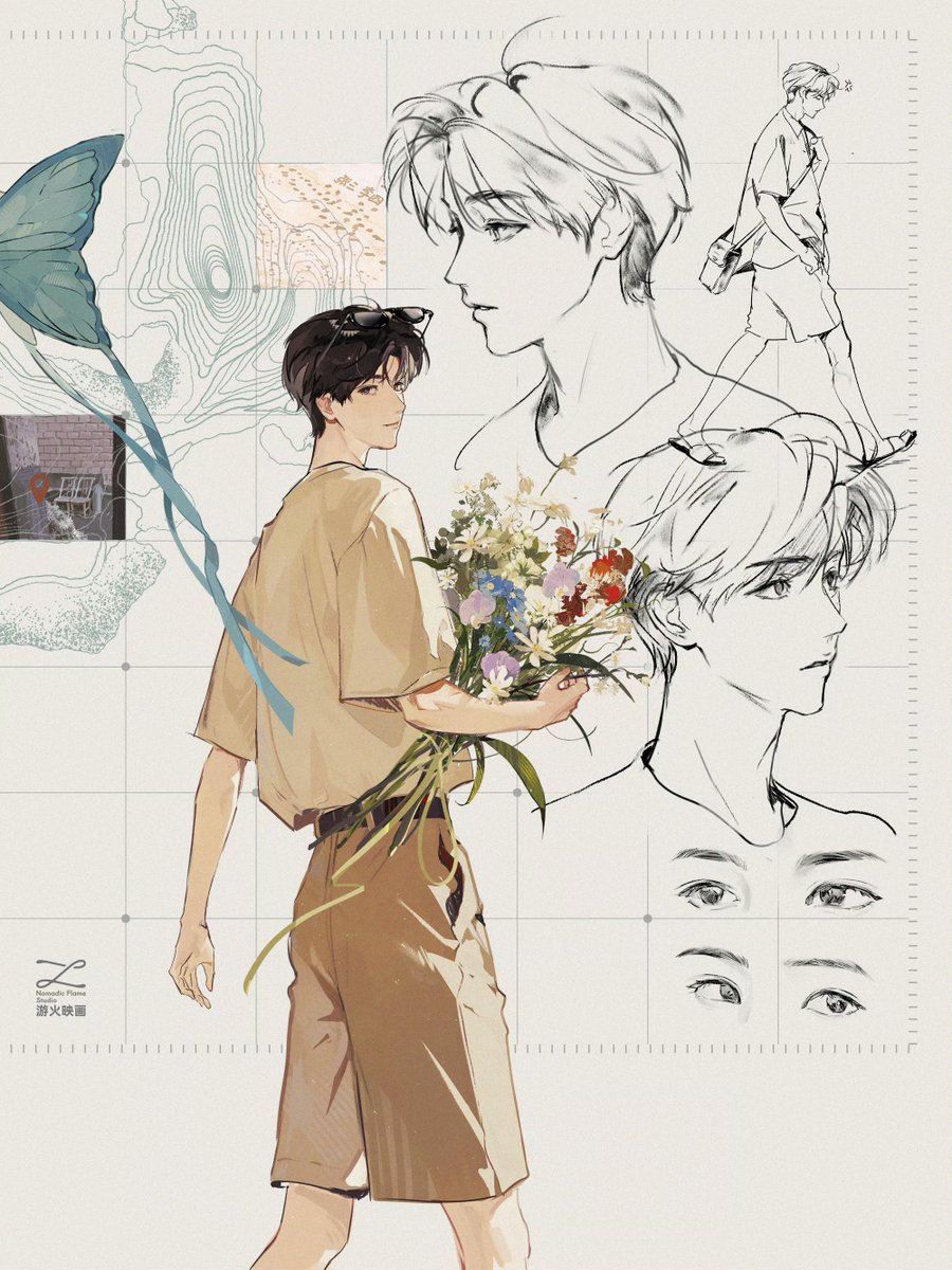 peoniny's tweet photo. not me staring at 捕蝴蝶 art all day like… LOOK AT THEM 😭😭😭✨🦋💘 https://t.co/wsMWoIQVM4