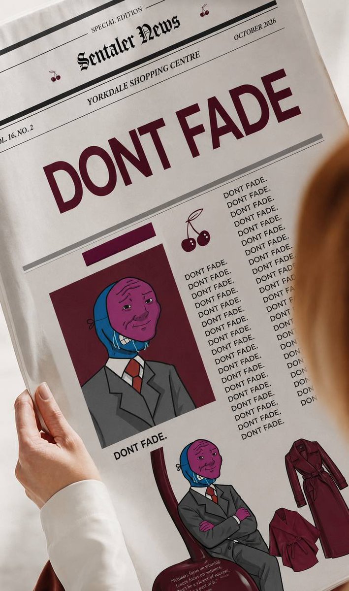 PlasmaIntern's tweet photo. The strongest alpha often hides in plain sight. 👀
Keep your eyes on $FADE.
@fadedmemecoin #dontfade https://t.co/sQ8Uf0Rlet