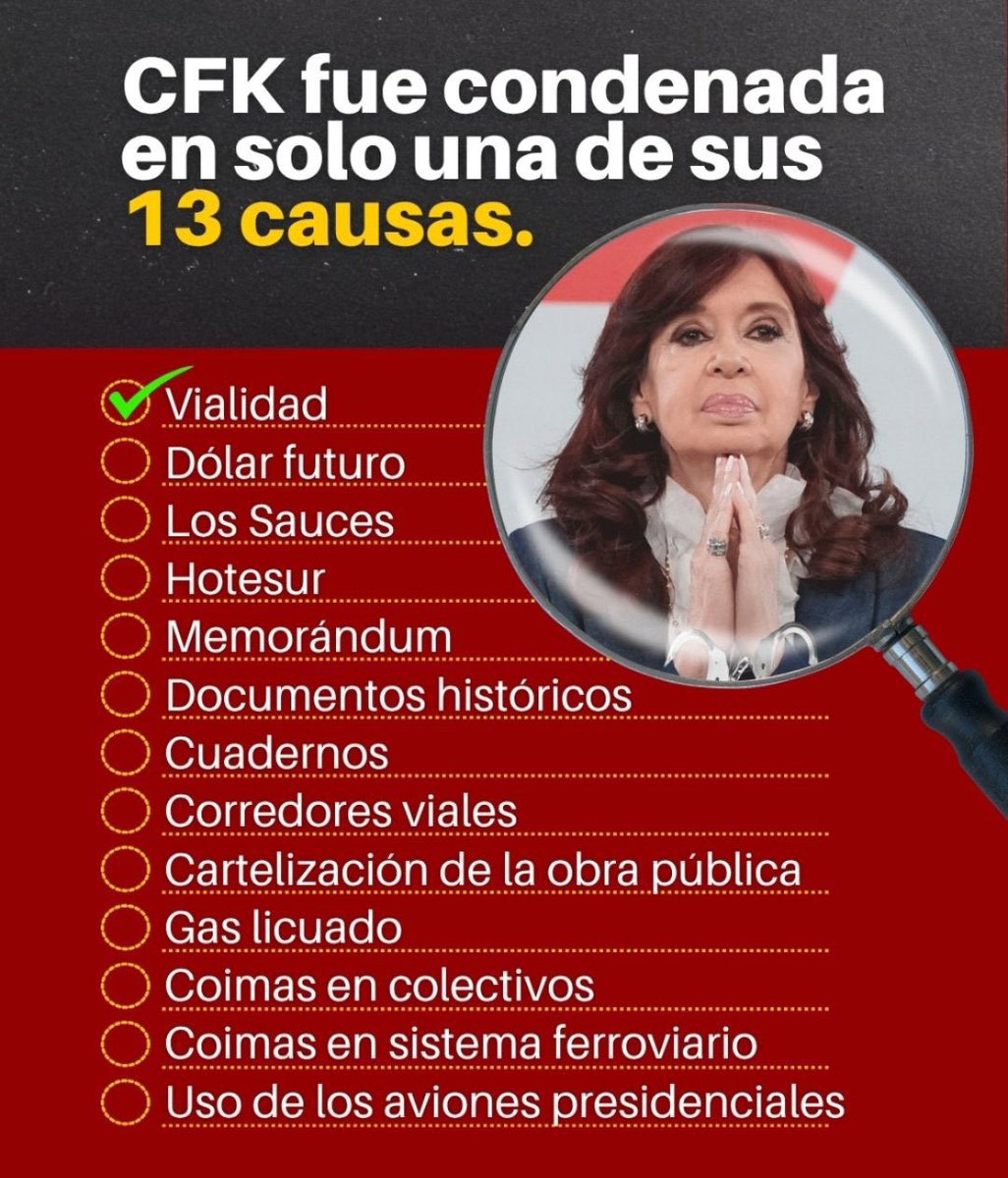 Monikdeli's tweet photo. @CFKArgentina Cínica. 
Corrupta! 
Farsante.

Saqueaste el país. 

Estás doblemente condenada por corrupción.

Tenés varias causas en tu haber.

Y estás con domiciliaria SOLO POR LA EDAD! 

Sinvergüenza sin vergüenza alguna! 

@ONU_derechos
@ONU_es https://t.co/SB0n2RSSat