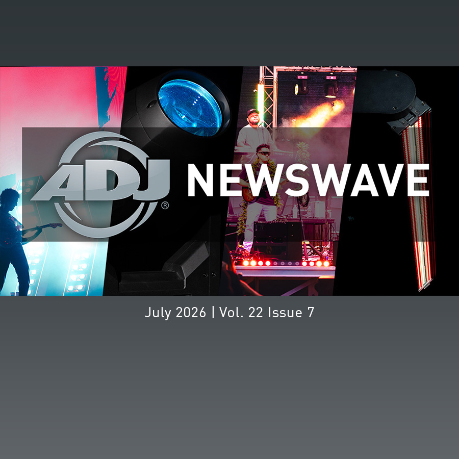 adjlighting's tweet photo. The July 2026 edition of the ADJ NewsWave is out now! Check out the latest stories, product spotlights and news from the ADJ Group of Companies.

Click here to read the NewsWave:
https://t.co/SsOjSU8KgY

#adjlighting
#adjnewswave https://t.co/rS4bVNLQoj