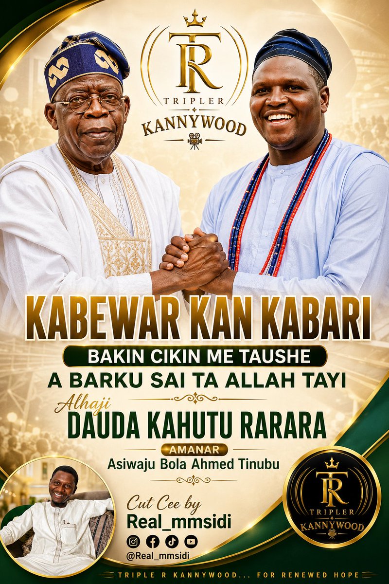 masudumar1's tweet photo. Ko Zaku Mutu Dan Bakin Ciki Triple R Kannywood Itace Jagora a Shekarar 2027 @kahuturarara @Ayshatulhumair9 @officialABAT @KashimSM https://t.co/7gxZwhoraT