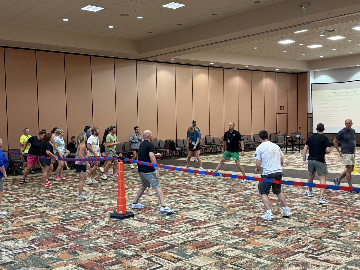 mchamberlainPE's tweet photo. “Sync It Up: How Structures of Play Fit Into a Year” - @WillWestphal final session of the day!
Inspiring Ts to see movement as more than sport/dance by using the SOP to create meaningful exp. where every S can find their own connection to movement
#WIBestPractices26 #elempe https://t.co/H335myiHRm