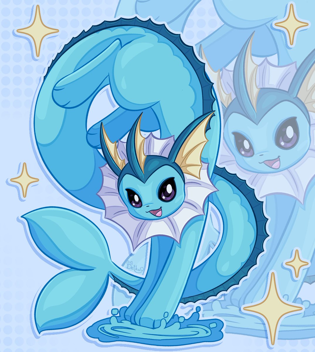 DeguDetka's tweet photo. My all-time favorite 🩵
 
#vaporeon #pokemon https://t.co/opSUlPTVLW
