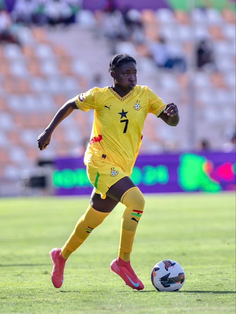 right2dream's tweet photo. 13 years ago, she joined Right to Dream Ghana 🇬🇭 

Tonight, Princess Marfo starts for Ghana in their #WAFCON opener against Cape Verde. 

Another milestone on an incredible journey 👏 https://t.co/xM4y6GwaEc