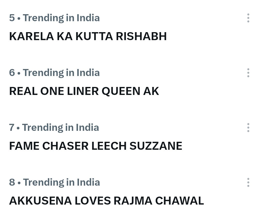 pranalilover's tweet photo. @nats_coree Ruling the list as always 
AKKUSENA LOVES RAJMA CHAWAL https://t.co/vOMwyhD8Y9