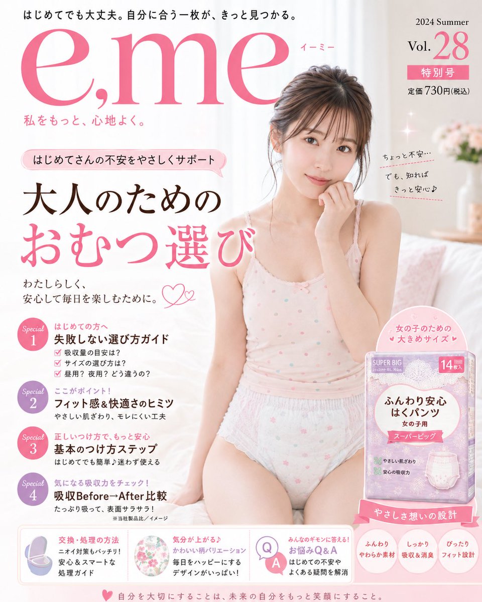 94xxbi's tweet photo. #おむつ女子
#おむつ
#ABDL
#おしっこ 
#おもらし 
#おしがま 
雑誌の表紙風イラスト https://t.co/J5xAduDMpi