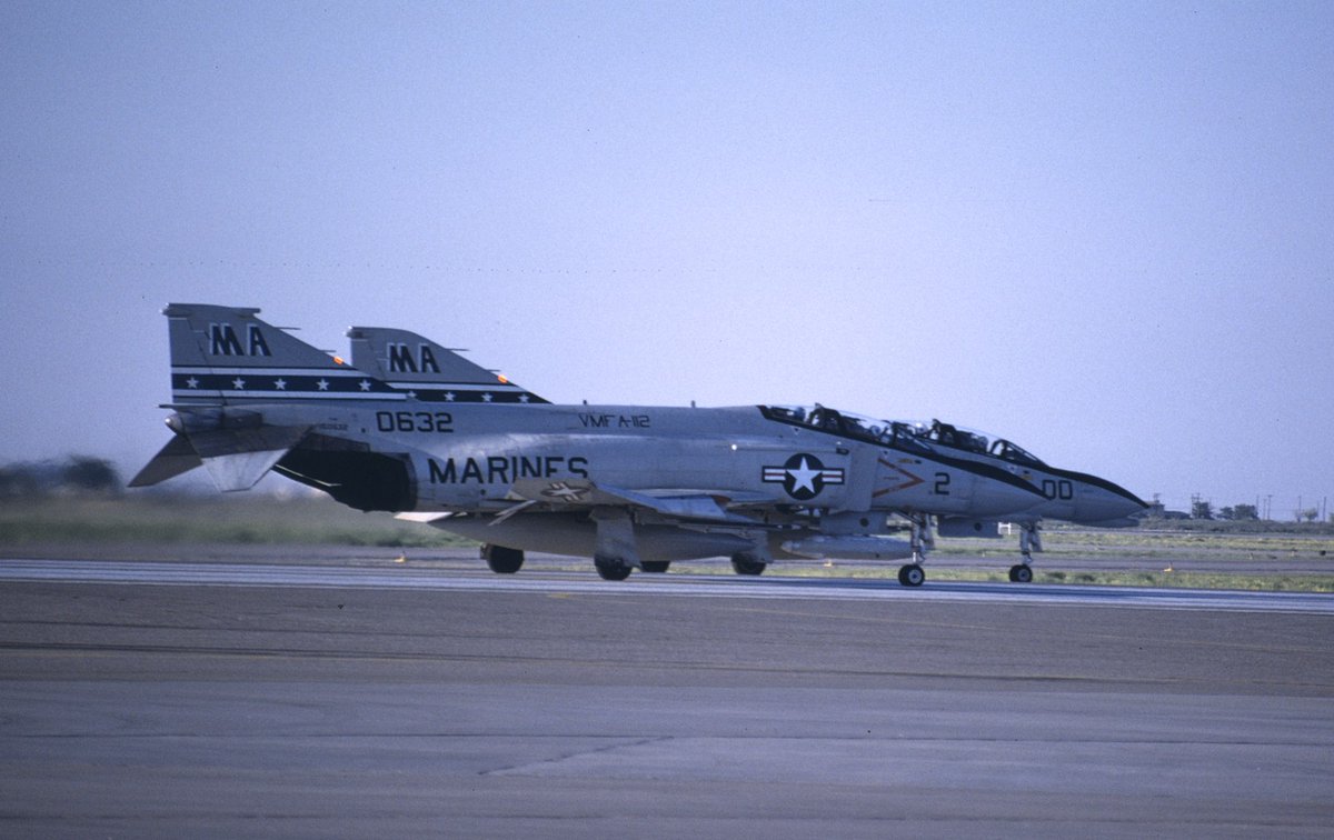 perpetuoasombro's tweet photo. F-4N Phantom 150632 VMFA-112 "Cowboys". Sept 1981 https://t.co/80yh4KUeVC