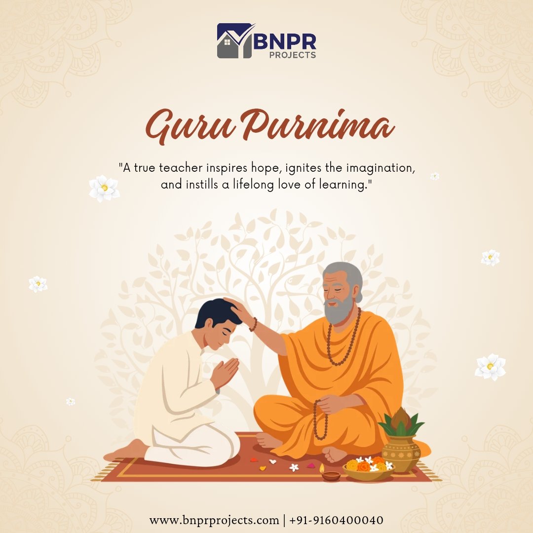 BnprProjects's tweet photo. Wishing everyone Happy Guru Purnima!

#happygurupurnima #gurupurnima🙏 #bnprprojects #hyderabadproperties #investmentproperties https://t.co/r1oNfhCodJ