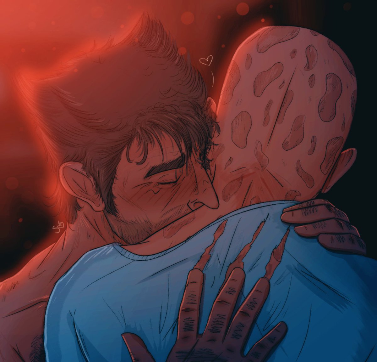 loganmeowletts's tweet photo. how about some soft poolverine today? i think we all deserve it, them especially ❤️ 💛 

#wolverinewednesday #poolverine #deadpool #wolverine #deadclaws https://t.co/7DEp78hbWo