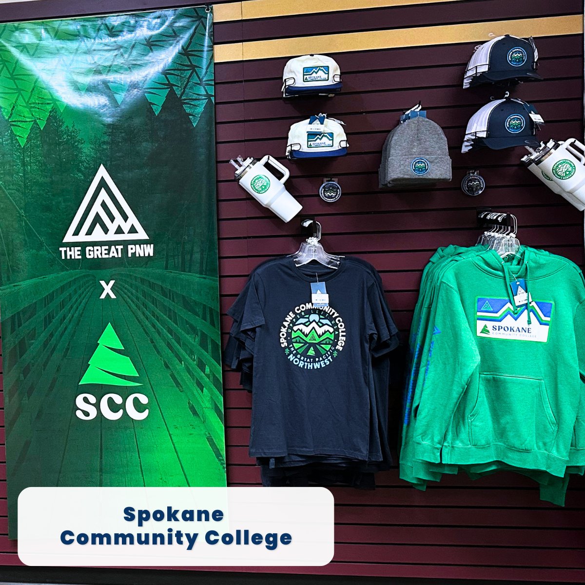 BibliUSocial's tweet photo. Sasquatch approved. 👣 Step inside our @SpokaneColleges campus stores!

Serving both SFCC and SCC from course material delivery to Great PNW merch, and everything in between, BibliU is bringing a tailored retail experience to campus.

For more details:  https://t.co/n18mnRPBDW https://t.co/HpjS3qkNuu