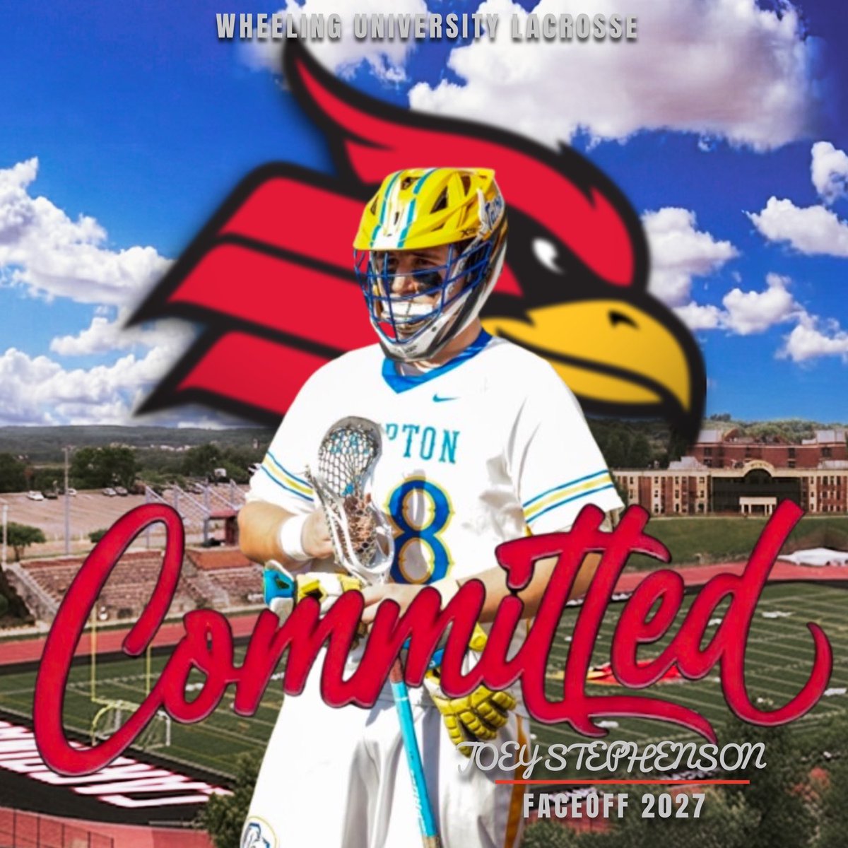 j_Step6156's tweet photo. I’m so grateful and blessed to announce my commitment to play division two lacrosse at Wheeling University!! Roll cards @pasports @WUCardinals https://t.co/MdDvU4xqFw