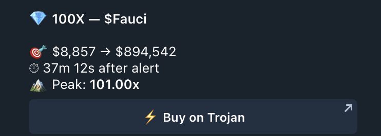 Crypto_Retardio's tweet photo. 50x on solana:5exGpveFdn2Dcr9o7Pyj35DoYj588rEfkNLcZqHxpump 
100x on others like solana:3VFnDoACa991DYe987w354sbvmhqjjzC4Z31SoZepump 
Even trades like solana:BcHEaaTCvycPwwsJ9yQTXdHP9X2gCLkznDbZ8VySpump solana:Ge87EtsjwRQbHaqQmKRno69RFTwh9bfSsm99XNxTpump for much higher

You know another 1000x is loading @QuantRugGuard 

Are you following for generational wealth or fading it?

DYOR NFA #SmartSignals