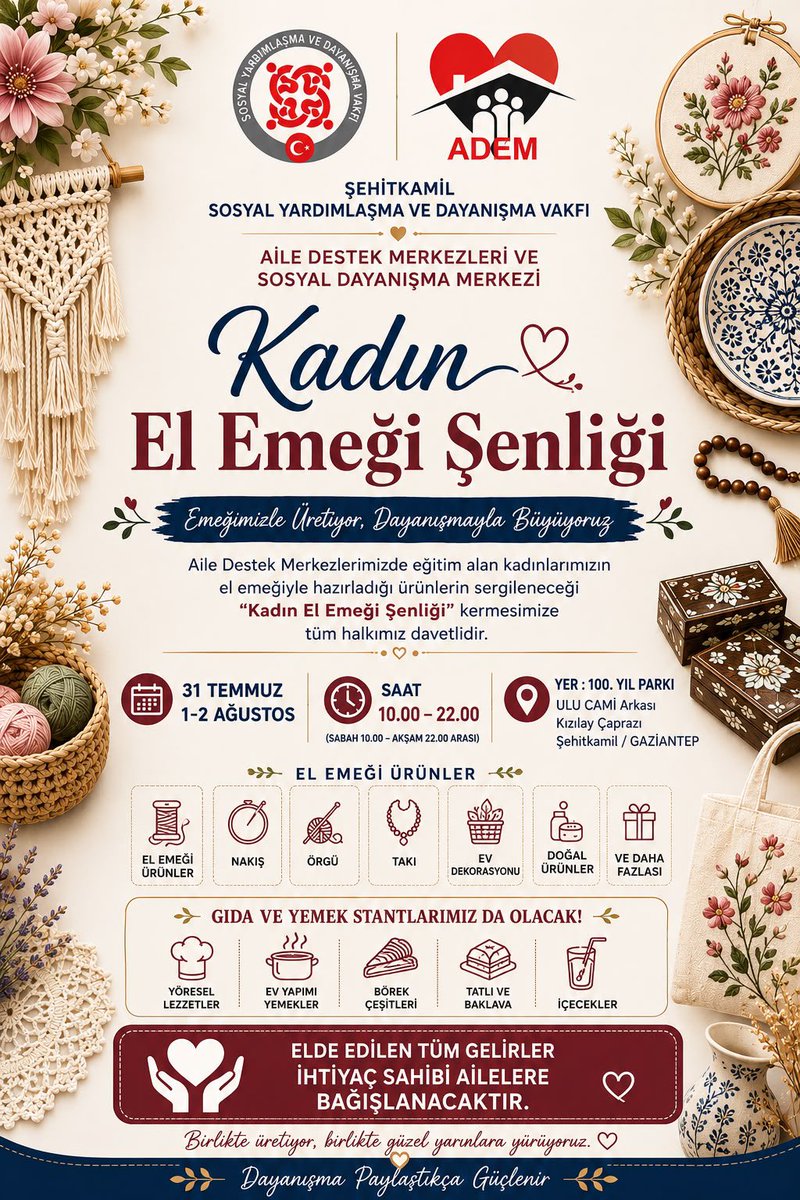 sehitkamilsydv's tweet photo. Kıymetli hemşehrilerimiz,
Birlik, beraberlik ve dayanışma ruhuyla düzenleyeceğimiz kermesimize tüm vatandaşlarımız davetlidir. Sizleri aramızda görmekten memnuniyet duyarız.
#kermes https://t.co/v1pIweGUJH