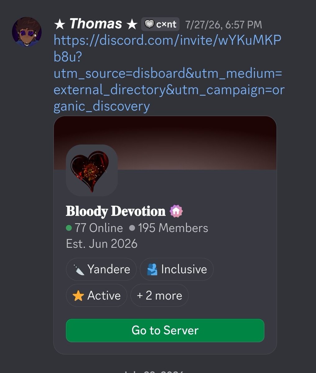 Totally_thomass's tweet photo. CALL OUT POST FOR BLOODY DEVOTION DISCORD SERVER AND THEIR MODS/OWNER  🧵

👇👇👇 https://t.co/vYTSisRWMc