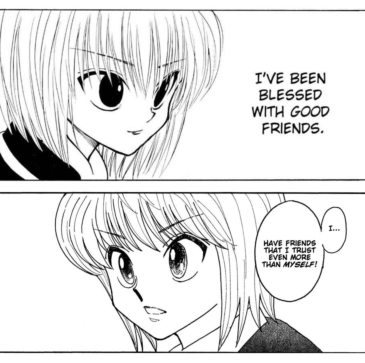 kuroxkura's tweet photo. 2001 to 2026.. after 25 years kurapika is finally happy again https://t.co/MRlX3CqHEg