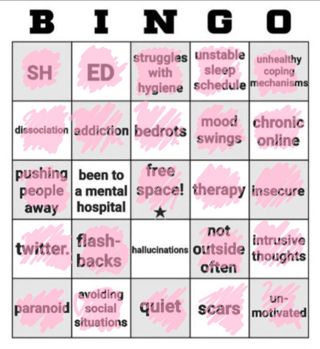 SecretlyKangel's tweet photo. I did have hallucinations like once but i dont think that it counts cuz it was a while ago. Also i see a mental hospital in my future.soon. gulp https://t.co/kMlxdx0QqB