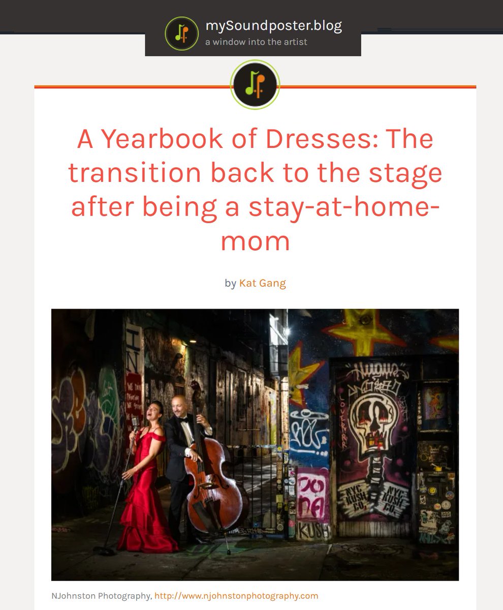 katgangjazz's tweet photo. Published 7/29 on https://t.co/XlEtWP7mTH: A Yearbook of Dresses: The transition back to the stage after being a stay-at-home-mom by @katgangjazz
via @WeAreMPCo
https://t.co/xXwHSZfynR
#Jazz #BossaNova #BebopJazz #VocalJazz #StayAtHomeMom #StayAtHomeMomLife #LifeTransitions https://t.co/qXSzQurF1v