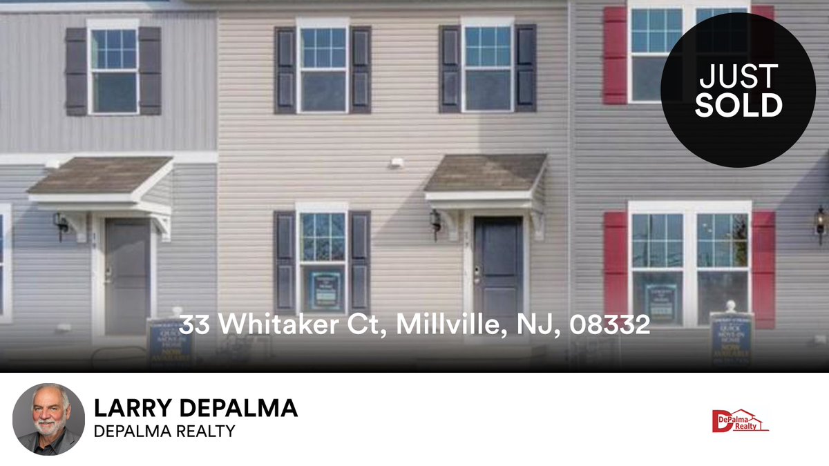 LarryDePalma1's tweet photo. 🛌 3 🛀 3 🚘 2
📍 33 Whitaker Ct, Millville, NJ, 08332

My latest sale on RateMyAgent.
New Jersey Broker 7839819
https://t.co/uaz3KQF3zE

...
#ratemyagent #realestate #DEPALMA_REALTY https://t.co/RhkGgh0Qn4