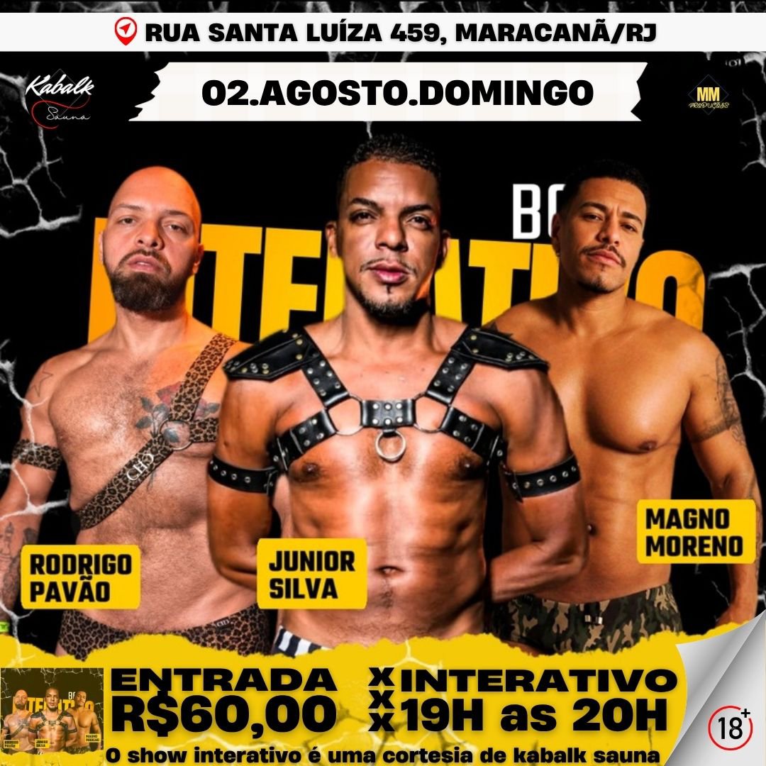 Kabalksauna69's tweet photo. SORTEIO FOTO OFICIAL 🔥
Concorra a uma entrada grátis no evento de domingo 02/08/2026.
Regras:
1- Retweetar essa foto 
2- Curtir a Imagem
3- Seguir o perfil 
@Kabalksauna69
4- Seguir nosso Instagram 
https://t.co/V6nUuwpJEU…

Resultado do sorteio a partir de 14h de domingo. https://t.co/Dr9c2P6hsX