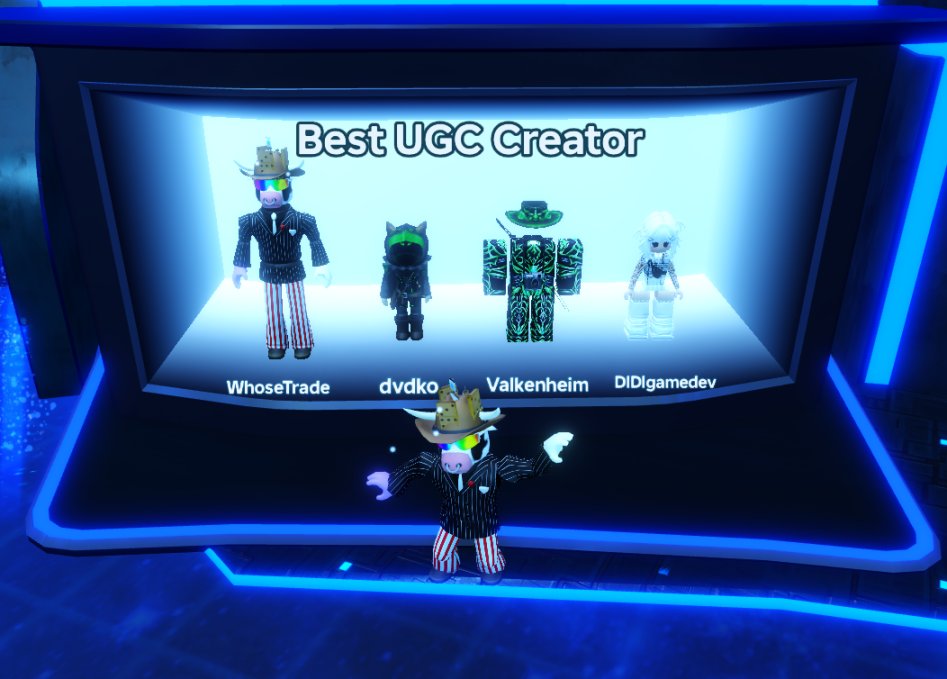 WhoseTrade's tweet photo. I was nominated for best ugc creator again!! 🤠🤠

it was so exciting to be nominated last year, but to get the opportunity to get another nomination this year is a true blessing!!‼️‼️

while I don't post everything UGC here, this past year has been one of my best years being accelerated with new launches such as avatar makeup & animation packs & I've continued to see growth across the board with items old & new, and more exciting brand collaborations  in the works (i super duper wish I could share more about these already but 🤐 can't yet...)