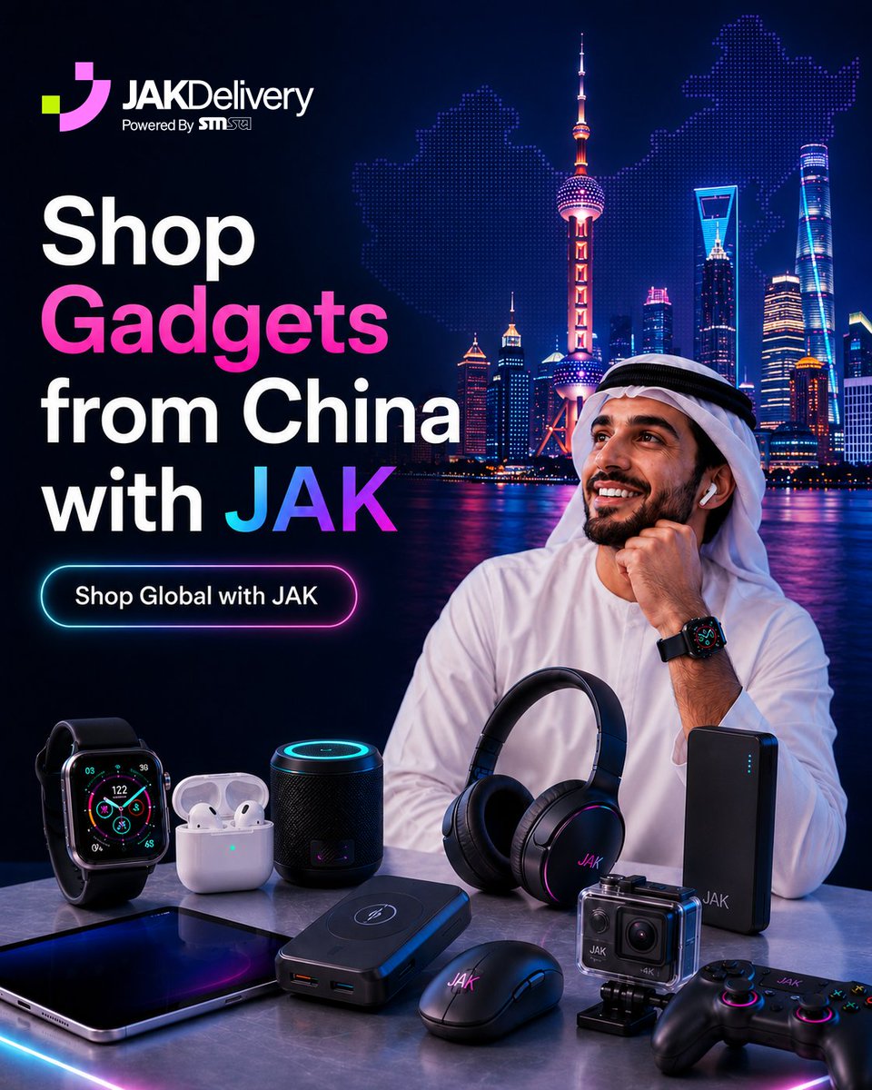jakdeliver's tweet photo. China is one of the places where tech and gadget shoppers look first.

Shop tech, accessories and everyday electronics from China online stores, use your JAK China Address, and collect from your nearest SMSA Outlet in the KSA.

Shop Global with JAK.

#JAKDelivery #ShopFromChina https://t.co/bHHefpSrXi