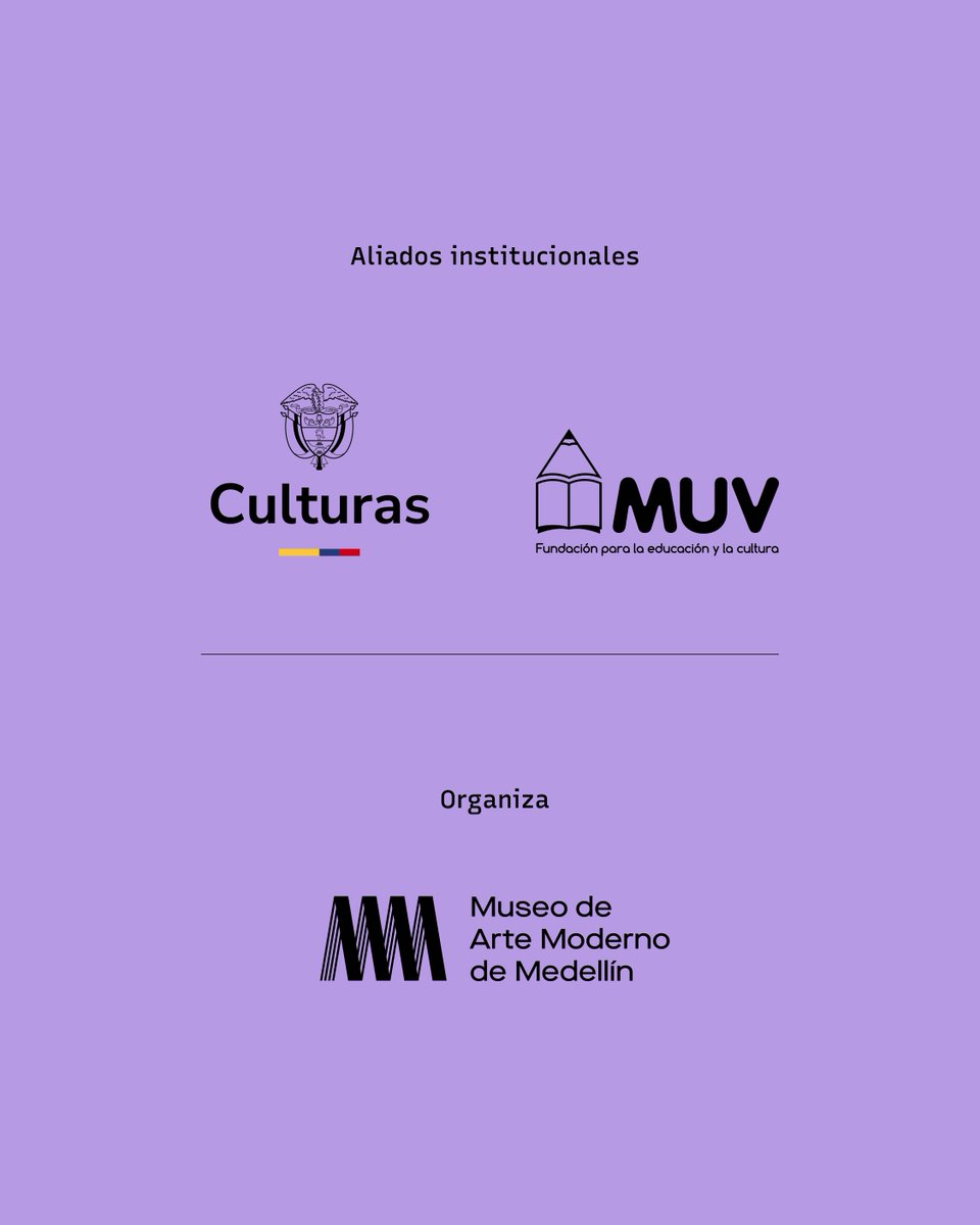 MAMMedellin's tweet photo. 🦜 ¡Te invitamos a una conversación con la artista Carolina Caycedo! Este martes 4 de agosto a las 4:30 p.m., con entrada libre, junto a las curadoras Marielsa Castro y Ana Ruiz, de las exposiciones ‘Nos habitan pájaros y montañas’ y ‘La luz, el fuego y la ceniza’, para conversar y presentar los catálogos de ambas muestras. ✨ Descubre más en https://t.co/tzRAYyYUvo

Aliados institucionales: @mincultura | Fundación MUV