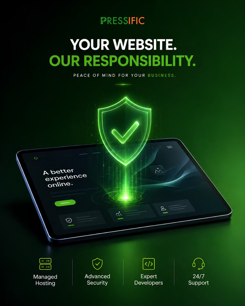 pressific's tweet photo. Running a business is enough work.

Your website shouldn't be another thing on your to-do list.

We handle the hosting, security, updates, and support, so your website stays in good hands while you focus on what matters most.

#WordPressManagement #WebsiteMaintenance https://t.co/Q0UhbrAO5e
