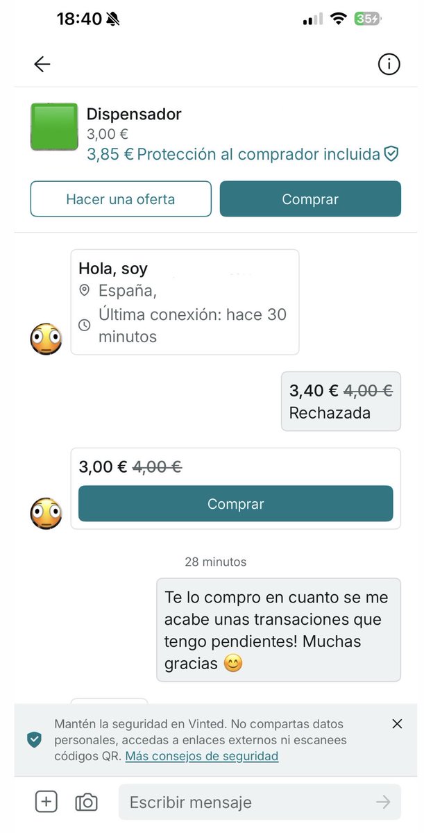 cocomentis's tweet photo. Que es esto que me acaba de pasar en Vinted? https://t.co/auS0IEDb8B