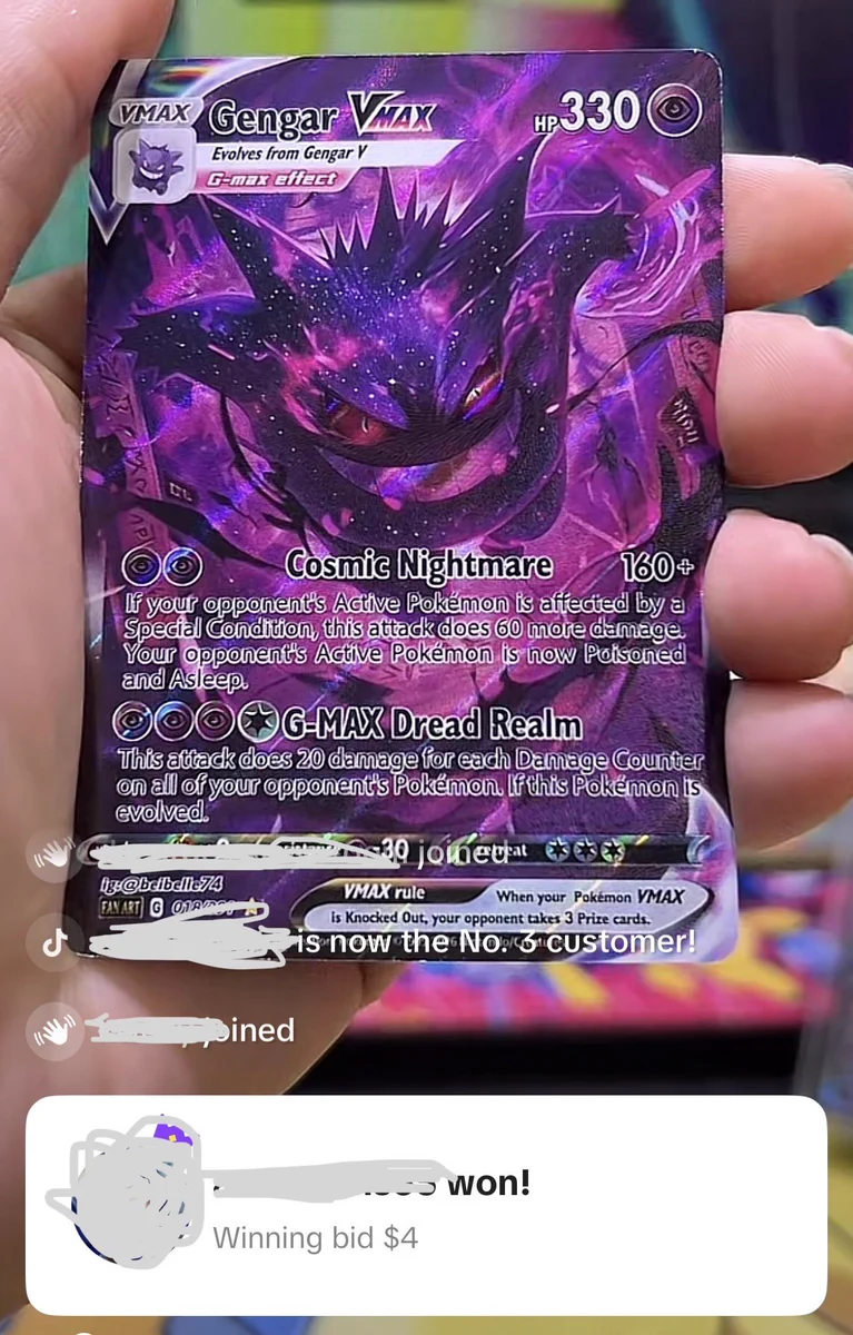 gigantamax gengar pokemon card VMAX 271/264 this card is the perfect way to showcase your collection. Pokemon 2022 Gigantamax Gengar Tournament
