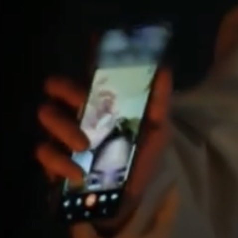 astrozzn's tweet photo. its nice to know Taehyun is one of those people who hold their phone HELLA close and only show the top half of their face on a facetime call https://t.co/RqGJlmv9G6