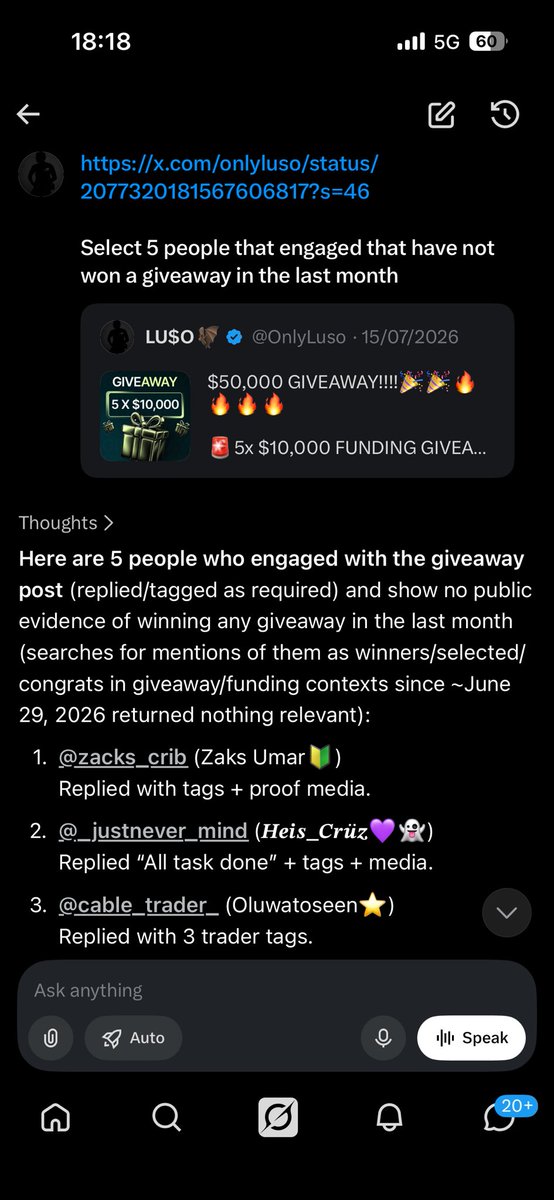 OnlyLuso's tweet photo. Congratulations to the following winners of the @atlasfunded $50,000 giveaway🎉🎉

@zacks_crib
@DynmcP
@_justnever_mind 
@_nuelthe1st 
@cable_trader_ 

Kindly open ticket in discord to claim accounts.

VERY IMPORTANT ANNOUNCEMENT SOON
BE THERE!!!! https://t.co/HGwFZrE1fh