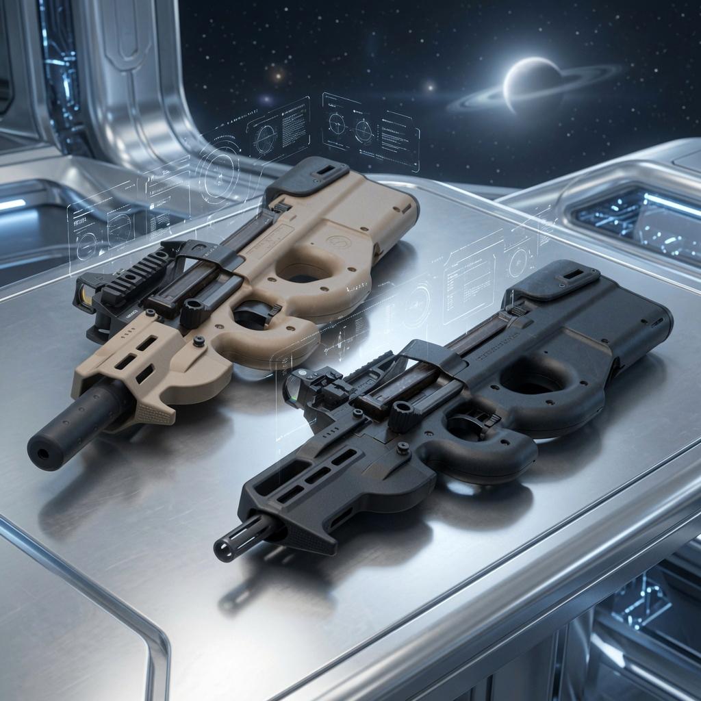 HagaDefense's tweet photo. Space guns ready for their next evolution?

Our Gen 4 PS90 lineup is locked and loaded — M-LOK Handguards in long and short configurations, Enhanced Cheek Risers, Butt-Pad Extensions and more. Whether you’re covering up that long barrel with usable real estate, tucking a suppressor on an SBR, or finally getting a proper cheek weld with your optic, these upgrades take your PS90 to the next level.

#p90 #ps90 #fnps90