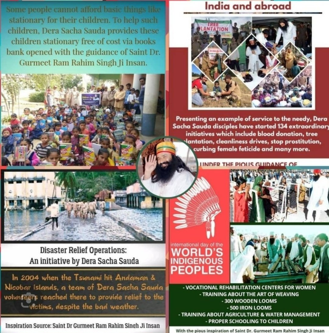 Sarikachugh1's tweet photo. On this Guru Purnima, welfare works like tree plantation 🌱 and feeding cows 🐄 are carried out with love, inspired by the teachings of Saint Dr. MSG.
Thank you, Saint Dr. MSG, for guiding us on the path of kindness, humanity, and selfless service. Happy Guru Purnima! 🙏✨ https://t.co/fVVf6td3HD