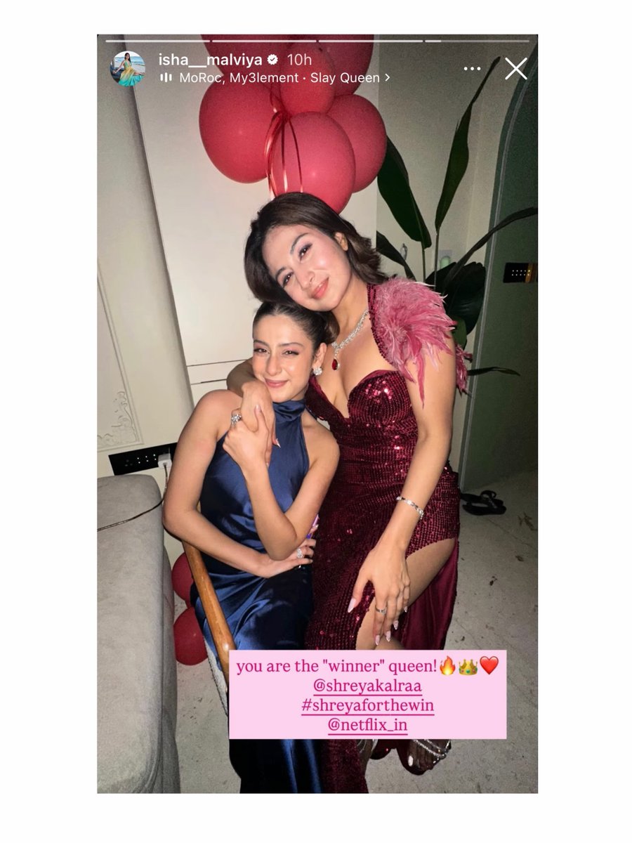 BollyJalwa's tweet photo. "You are a winner queen" - that's a very deserving words for Shreya Kalra, coming from Isha Malviya.

SHREYA DESERVES THE TROPHY

#shreyakalra #lockupp2 #ishamalviya @Shreyaxlockup https://t.co/BFhI1b0FtN