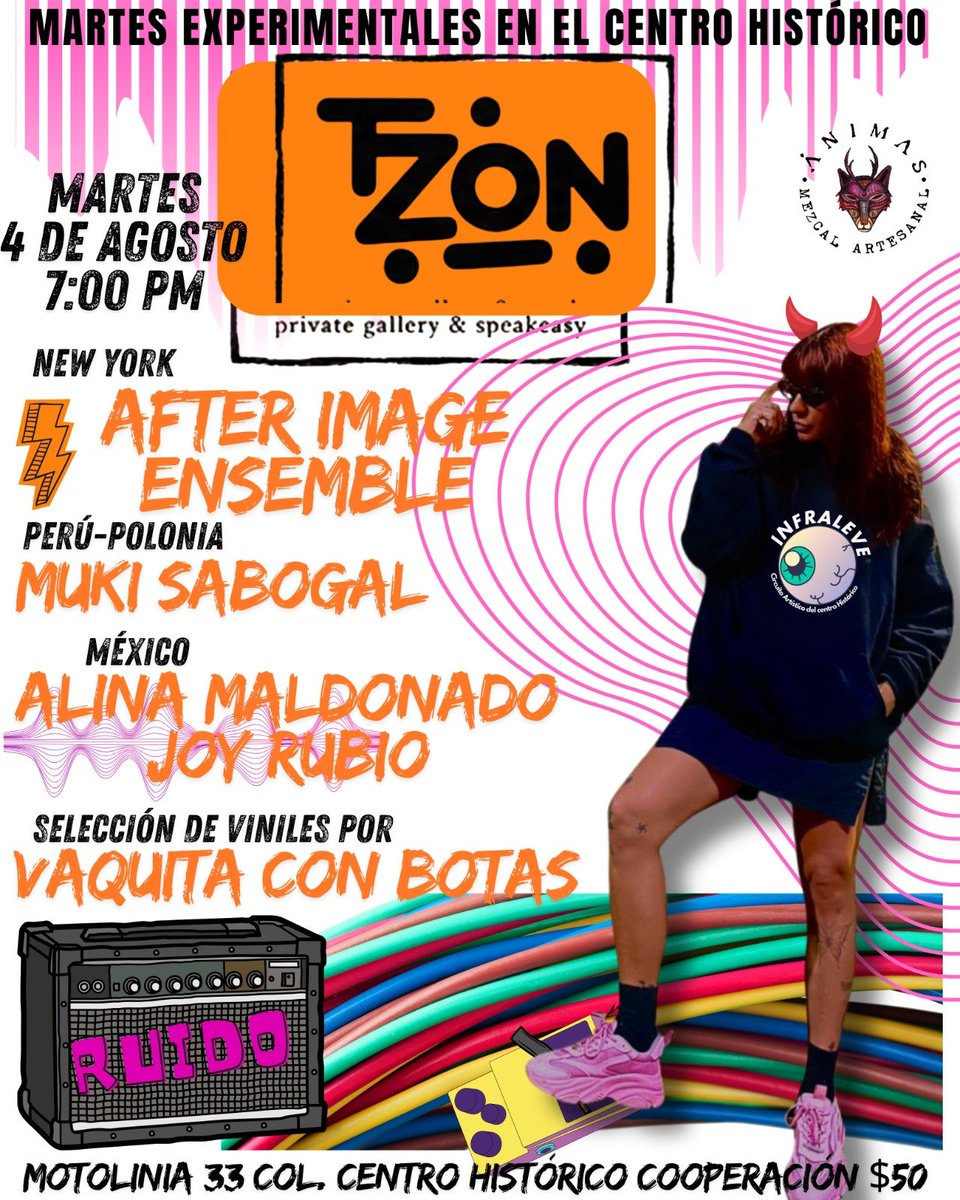 Telequinesis's tweet photo. Bueno pues ya tengo mi nuevo line-up . inmortalicé en la portada del flyer que yo mismo diseñé a 
. @Hardcorette cómo tributo por su conocimiento de las escenas ruideras de todas las temporadas https://t.co/7Yahsa3dnf