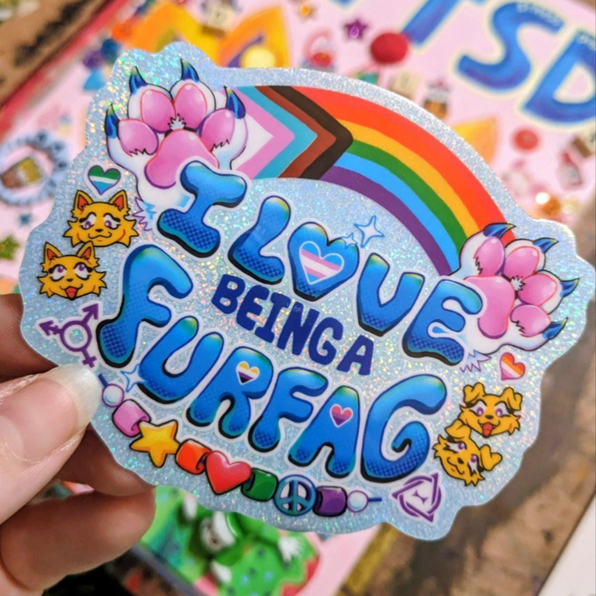 Danneroni's tweet photo. My Etsy is back up and running! 🌈🐾 https://t.co/bgpIiOyO64