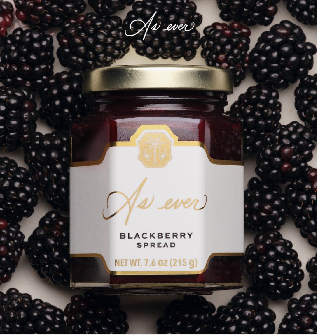 ChrisBaronSmit1's tweet photo. Meghan’s As ever new Blackberry Spread arrives tomorrow! Yum!

“Meet our newest pantry favorite. Made with beautifully ripe blackberries for a rich, vibrant flavor that brings a little taste of the season to your table.”

#AsEverbyMeghan https://t.co/cf327IwpgN
