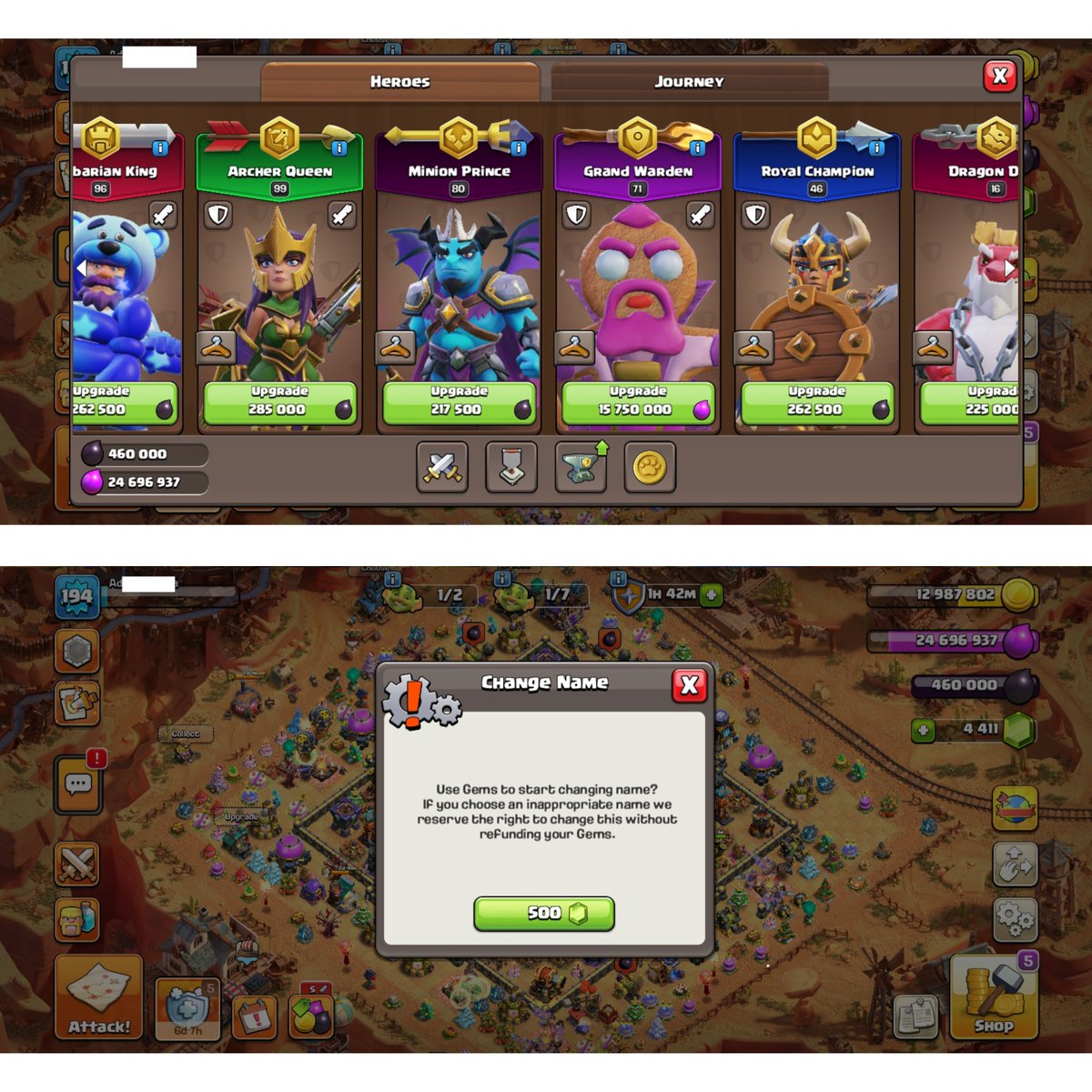 coc_account_s's tweet photo. Clash of clans Account for S@le
TH 17
* Change Email ✓
#Price #80USD
DM if you interested ✉️
#ClashOfClans #TH15 #TH16 #TH17 #TH18 #cwl #clangames #hayday #supercell #ClashRoyale #coc #cocbase #esport #twitch #BrawlStars #squadbusters #ClashEsports #ClashWorlds https://t.co/yS7lMgYzdb