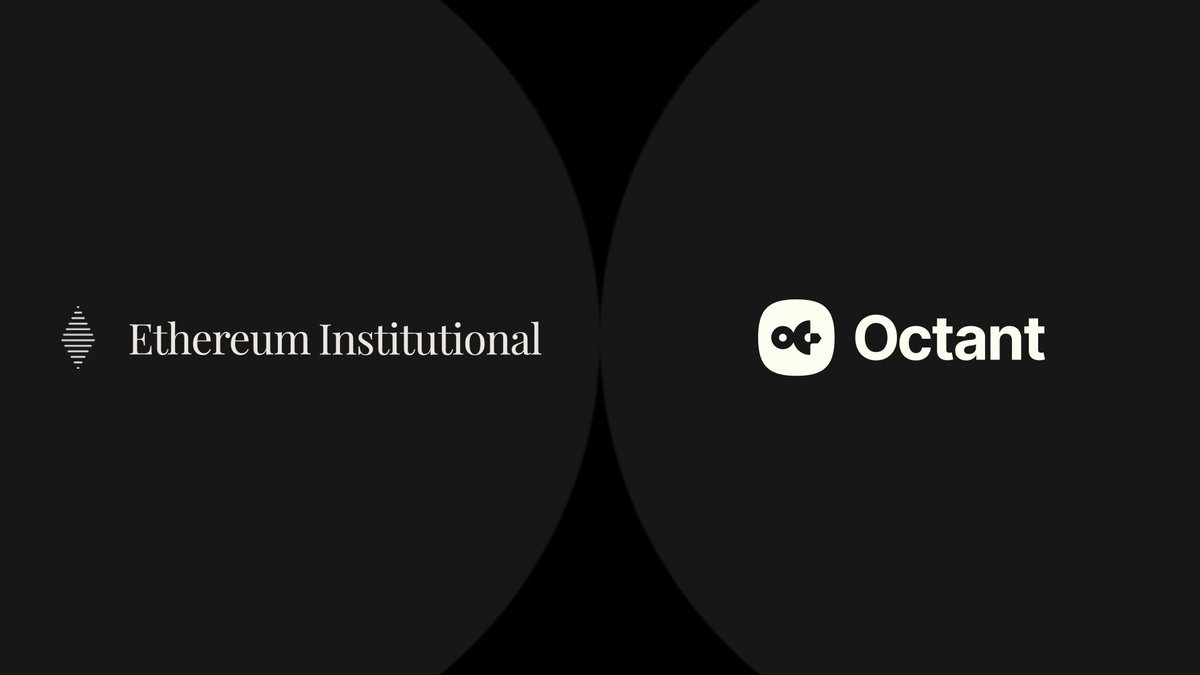 OctantApp's tweet photo. Supporting @ethereuminsti in advancing institutional adoption of @ethereum. https://t.co/4C0tJoLRzu