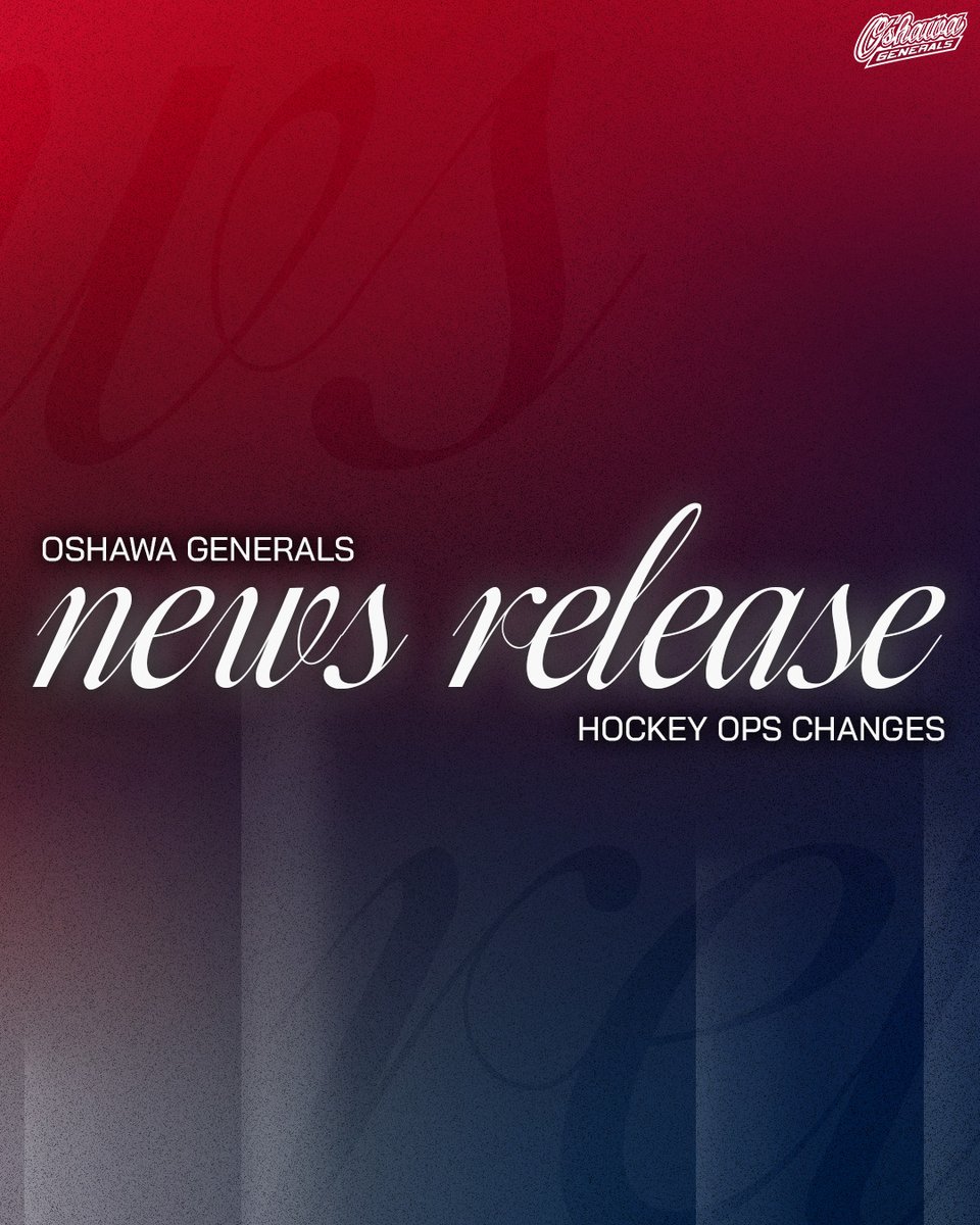 Oshawa_Generals's tweet photo. The Oshawa Generals have made a pair of changes to our hockey ops department adding video coach Cam Bickle and athletic therapist Aaron Cooper.
🗞️Read More | https://t.co/ZFnCgrAqWp
#GensNation https://t.co/6jLNfIKZw3