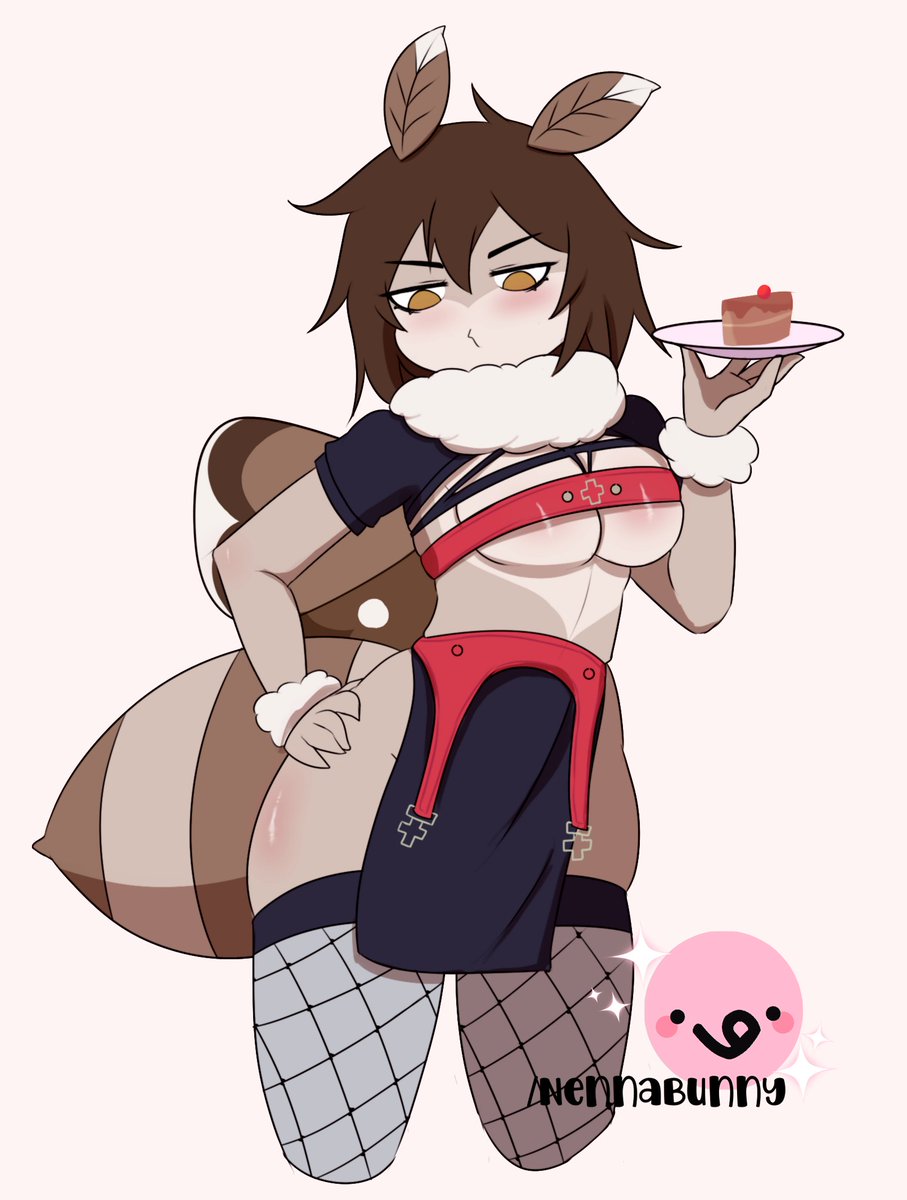 NennaBunny's tweet photo. "unsure why you wanted cake served this way" 1st pic of this cute outfit done x3 lookout for 2 more!
anyway comms open >:3 link below! https://t.co/96bx5oLon0