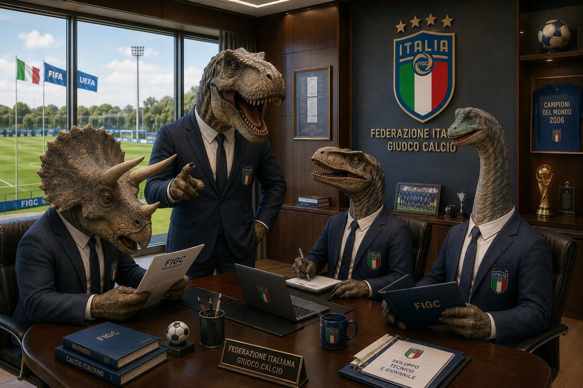 BrigateEbosse's tweet photo. Tutto pronto in FIGC per la conferenza di presentazione del nuovo giovane team che guiderà l'Italia del pallone… 
#Mancini #Malagò #Ranieri https://t.co/KKjnpcWCXN