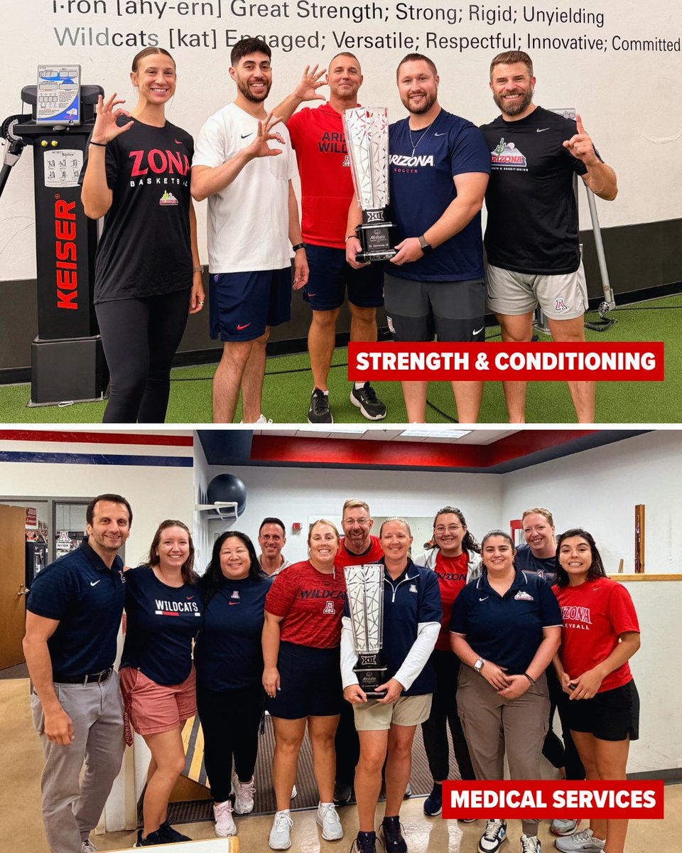 AZATHLETICS's tweet photo. The staff behind the success!

A big thank you to all of our staff who work tirelessly behind the scenes and alongside our student-athletes to achieve excellence across competition, academics, and service. Their dedication and commitment made this award possible! https://t.co/WUT46cTeAm