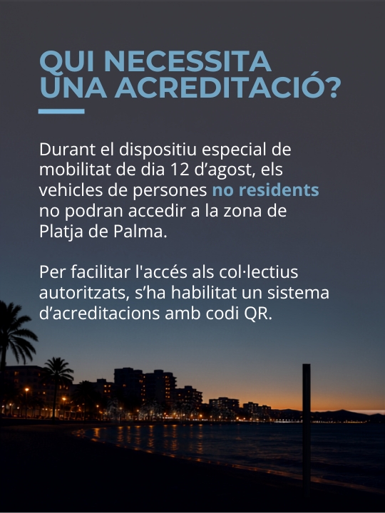 ajuntpalma's tweet photo. ☀️🌑 ECLIPSI SEGUR: 🚗 Has d'accedir amb vehicle privat a la Platja de Palma?

Abans de posar-te en marxa, comprova si necessites una acreditació. https://t.co/r2UB5z0N0L
