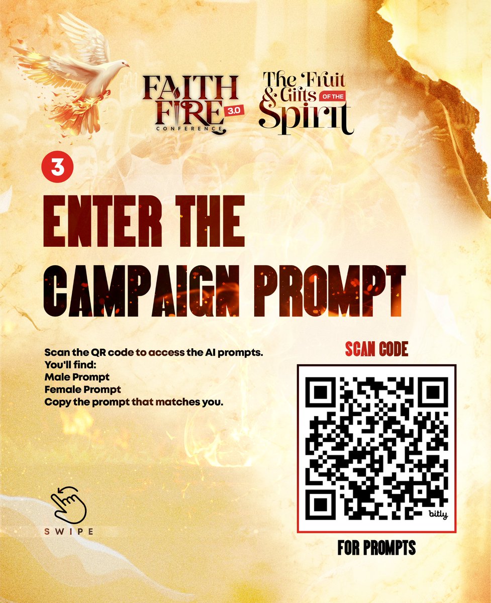 faithfirecon's tweet photo. FFC 3.0 Campaign is LIVE! 💥
Ready to let everyone know you're coming? It's as easy as 3 steps:
📸 Prepare your photos
🤖 Generate your campaign image
🖼️ Frame it and post!
Then:
🏅UPLOAD it
🏅TAG our official handle
More info in the comment section👇🏽
#CampaignChallenge https://t.co/B3JQFj2YG1