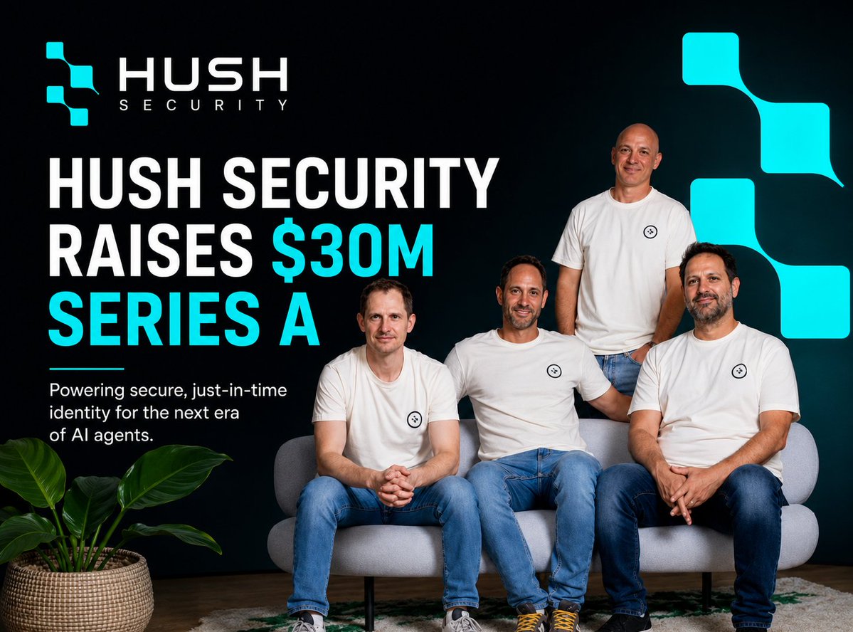SheetVenture's tweet photo. By 2028, the average Fortune 500 will run 150,000+ AI agents. Almost none have proper identity controls. 🤖

@Hush_Security  raises $30M Series A (Akamai joins as strategic investor). Total funding: $41M.

They strip AI agents of standing credentials and give just-in-time, scoped permissions instead.

Founded by the Meta Networks team. Already deployed and resold by Kyndryl.

Congrats to Micha Rave & the team! 🎉
#CyberSecurity #AIAgents #SeriesA